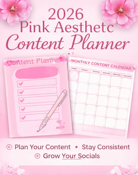 2026 Pink Content Planner