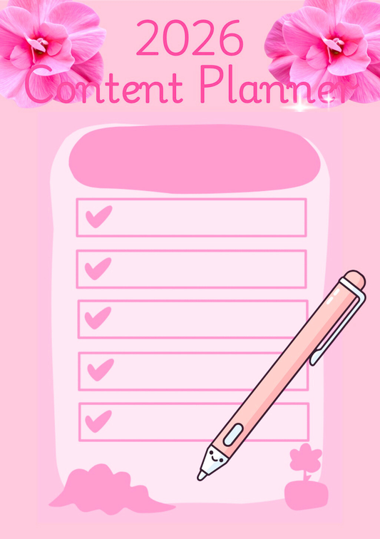 2026 Pink Content Planner